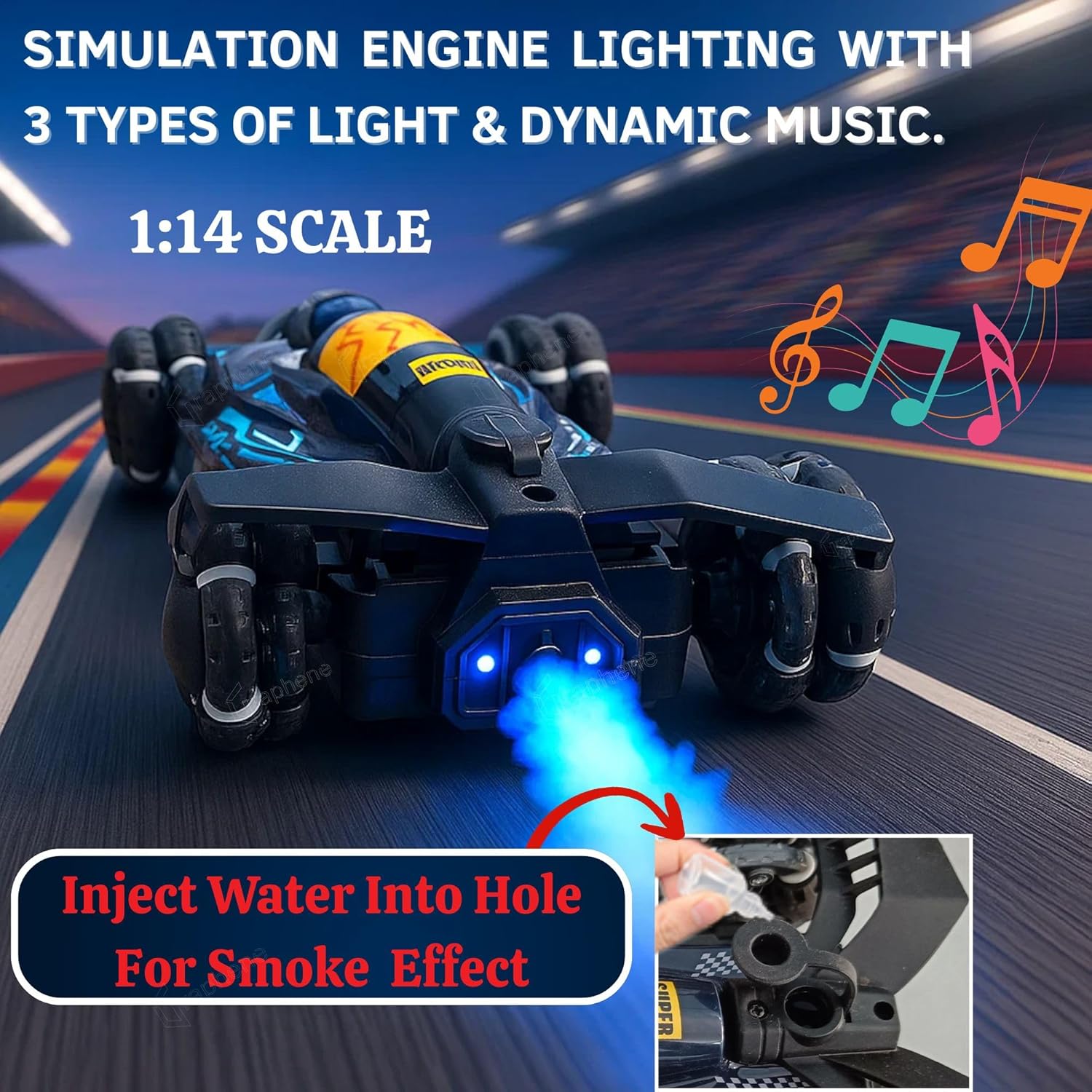 RC 4x4 Formula F1 Drift Smoke Car Toy