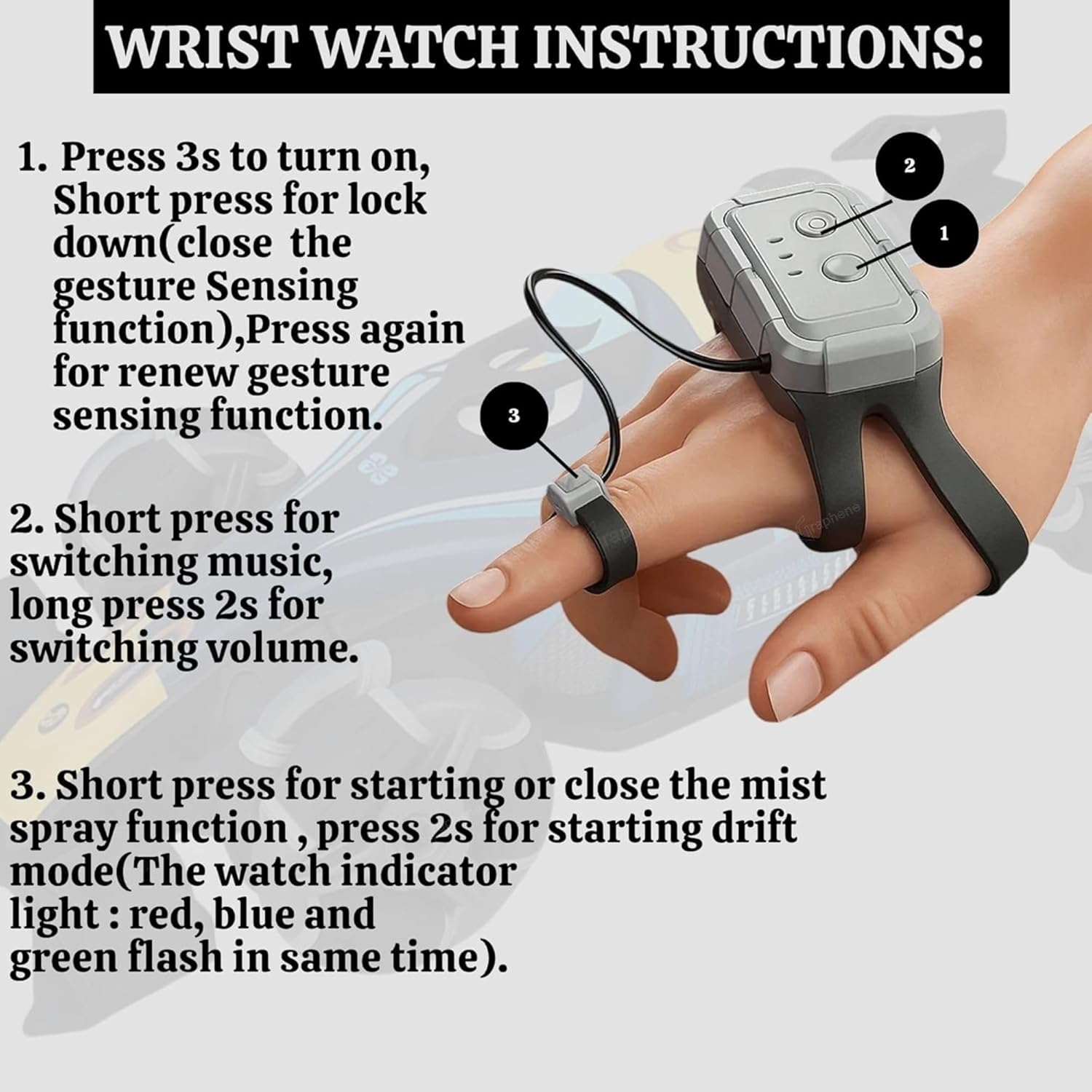 RC 4x4 Formula F1 Drift Smoke Car Toy