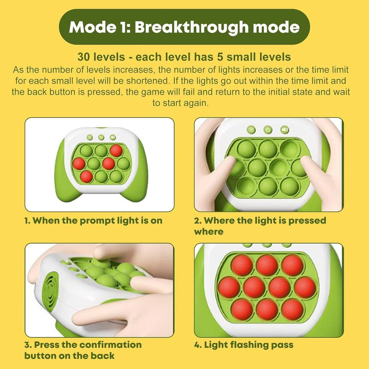 Speed Push Pop It Puzzle Game with 4 Modes, 999 Levels