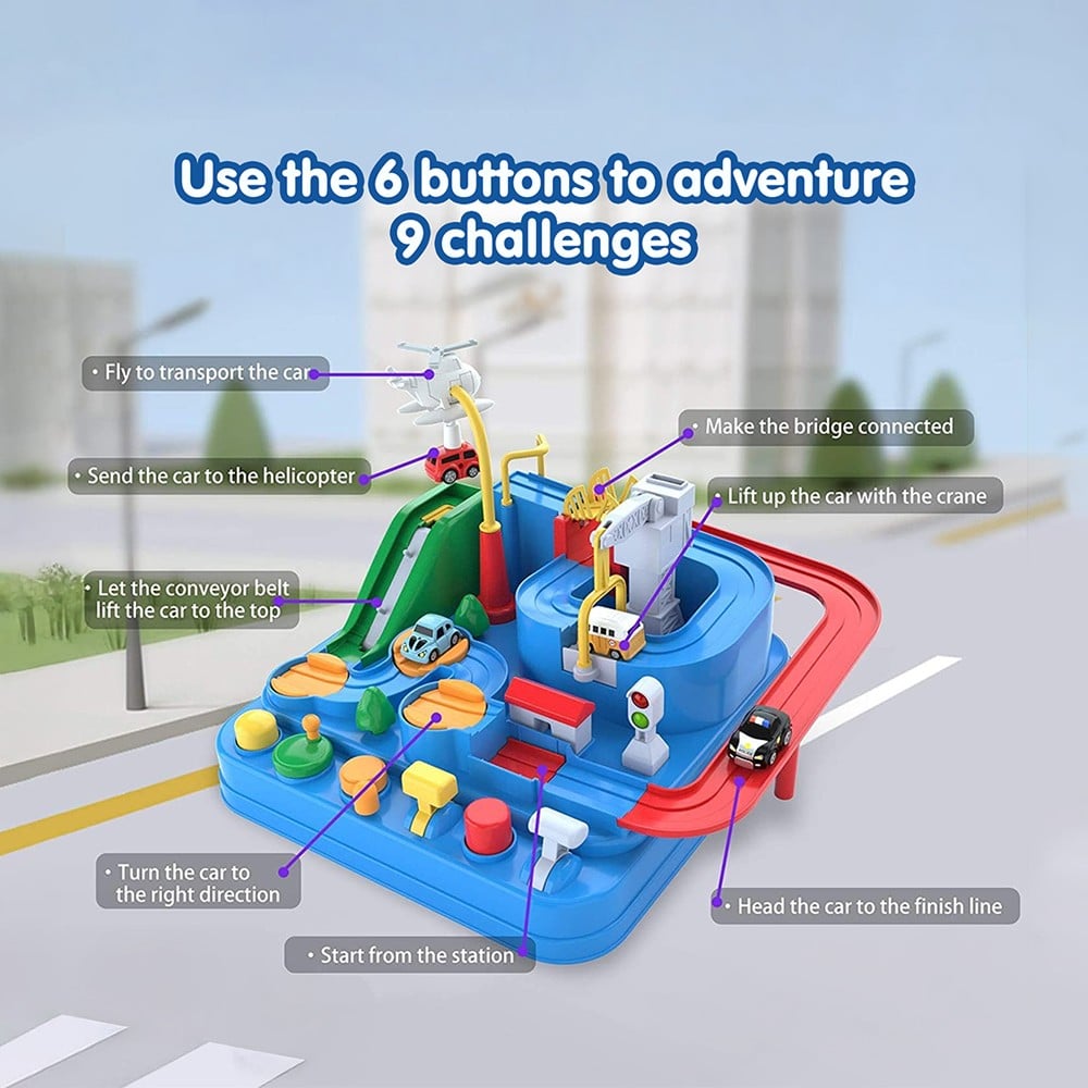 KidzKorner Adventure Car Race Track Toy