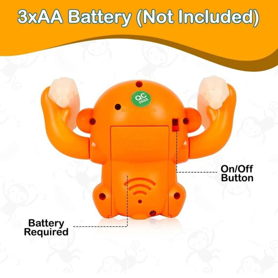 Dancing Monkey Musical Toy – Voice-Activated Light & Sound.