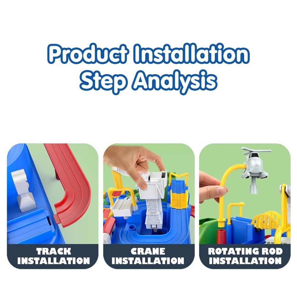 KidzKorner Adventure Car Race Track Toy