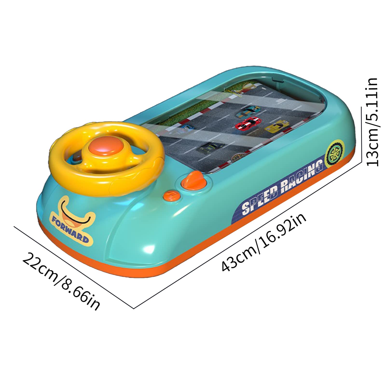 Steering Wheel Game, Steering Wheel Toy, Musical Steering Wheel Car Games, Toddler Driving Racing Car Game with Sound, Electric Sound Racer Steering Wheel Game Simulator Birthday Gifts for Kids