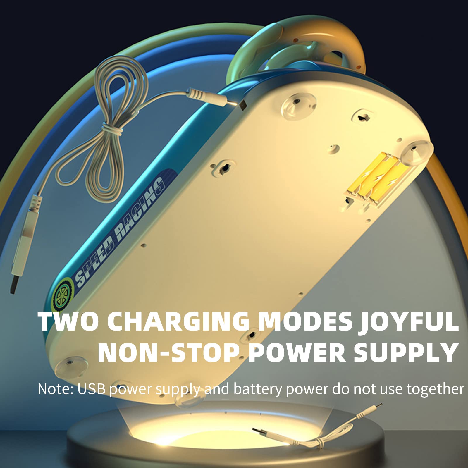 Steering Wheel Game, Steering Wheel Toy, Musical Steering Wheel Car Games, Toddler Driving Racing Car Game with Sound, Electric Sound Racer Steering Wheel Game Simulator Birthday Gifts for Kids