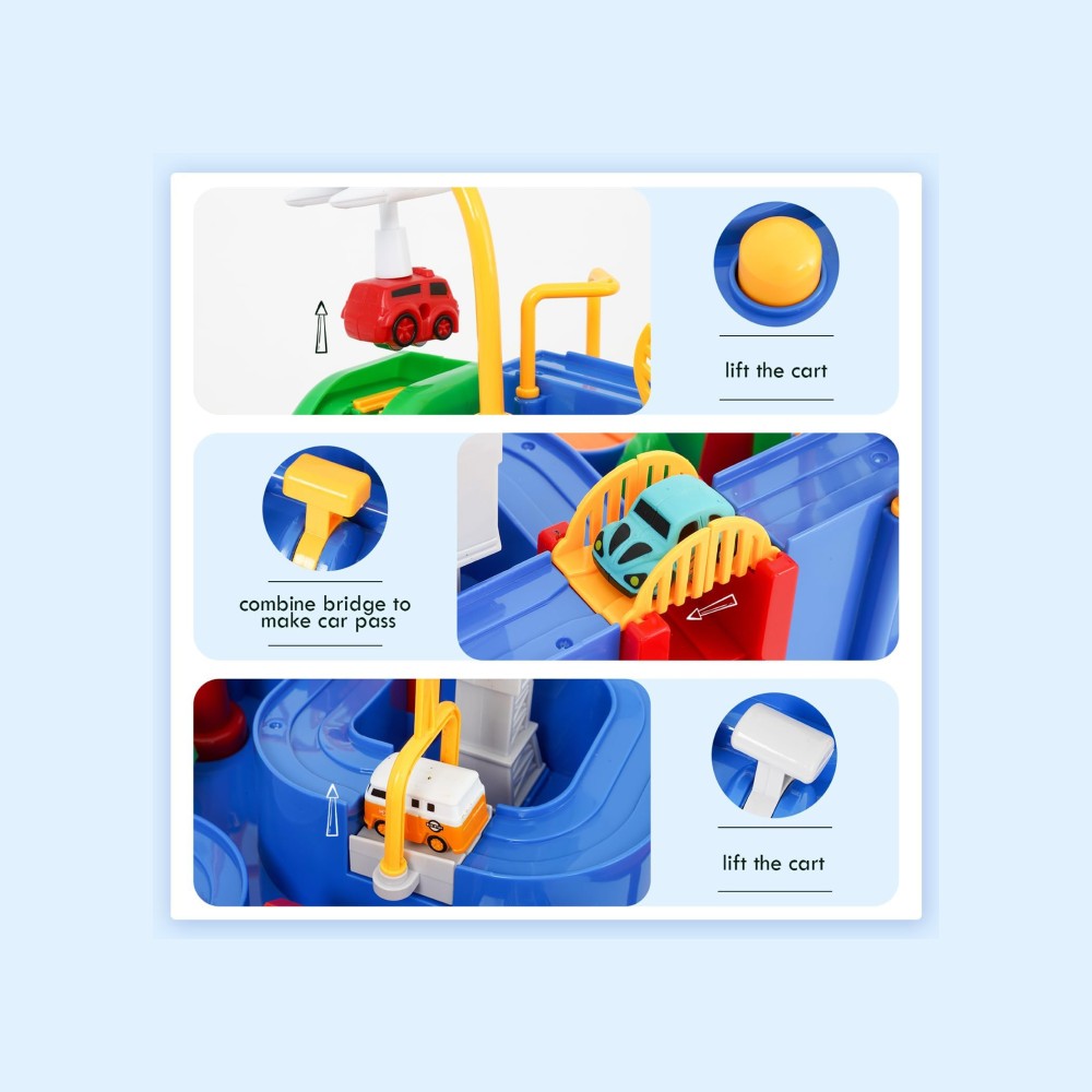 KidzKorner Adventure Car Race Track Toy